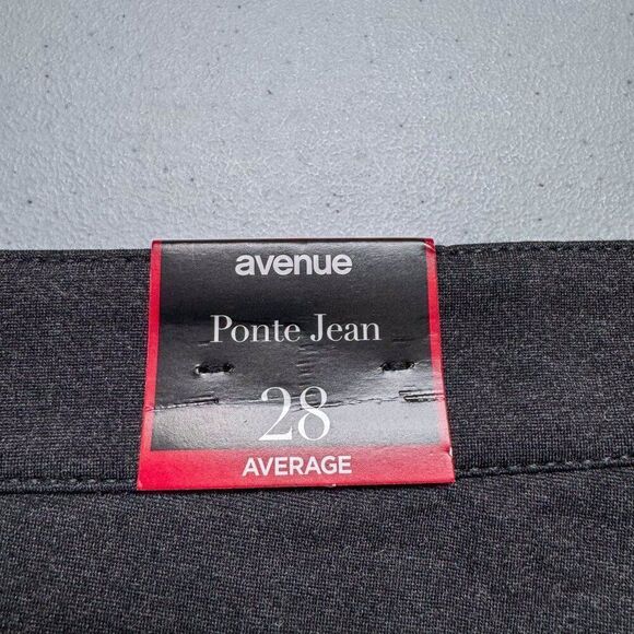 New Avenue Ponte Jeans Womens 28 Average Gray High Rise Stretch Office NWT $60 - Picture 10 of 16